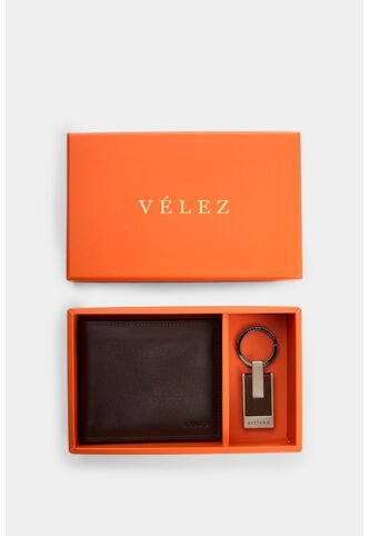 Kit Billetera + Llavero De Cuero Para Hombre Boyeros 2 Kit Billetera + Llavero De Cuero Para Hombre Boyeros 2 Cafe VÉLEZ Vélez