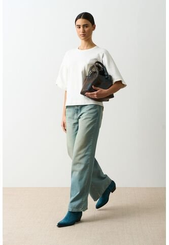 Camiseta Manga Ranglan Para Mujer Nacarina Camiseta Manga Ranglan Para Mujer Nacarina Crema S VÉLEZ Vélez