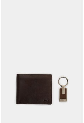 Kit Billetera + Llavero De Cuero Para Hombre Boyeros 2 Kit Billetera + Llavero De Cuero Para Hombre Boyeros 2 Cafe VÉLEZ