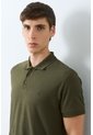Polo Para Hombre Semi Fit Detalle Jacquard Polo Para Hombre Semi Fit Detalle Jacquard Verde Oliva L VÉLEZ de Vélez