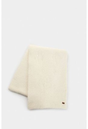Bufanda Tejida Platino Para Mujer Detalle Lentejuelas Bufanda Tejida Platino Para Mujer Detalle Lentejuelas Crema XS VÉLEZ
