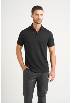 Polo Lucca Manga Corta Para Hombre Texturizada Polo Lucca Manga Corta Para Hombre Texturizada Negro XL VÉLEZ
