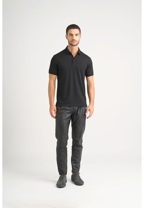 Polo Lucca Manga Corta Para Hombre Texturizada Polo Lucca Manga Corta Para Hombre Texturizada Negro XL VÉLEZ