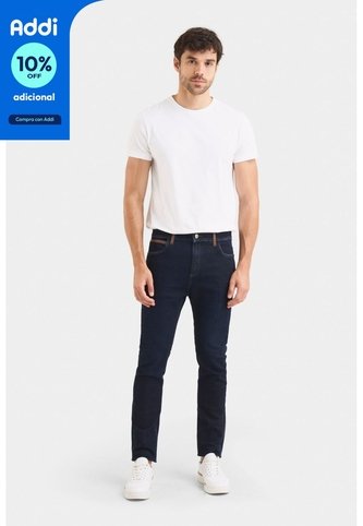 Jean Hori Blue Denim Para Hombre Pasadores En Cuero Jean Hori Blue Denim Para Hombre Pasadores En Cuero Azul 30 VÉLEZ Vélez
