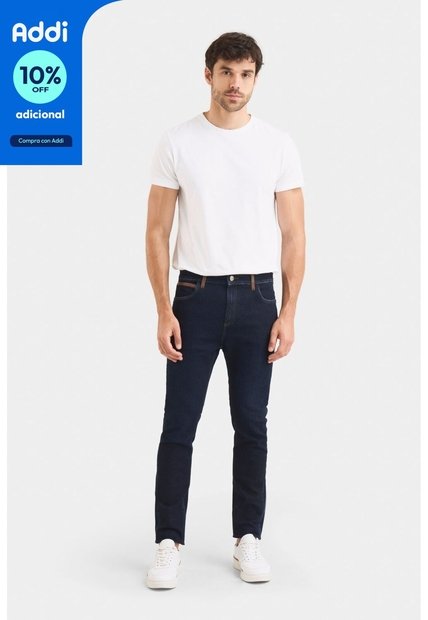 Jean Hori Blue Denim Para Hombre Pasadores En Cuero Jean Hori Blue Denim Para Hombre Pasadores En Cuero Azul 30 VÉLEZ