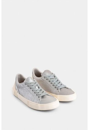 Tenis Torino 2.0 De Cuero Para Hombre Detalle Laminado Tenis Torino 2.0 De Cuero Para Hombre Detalle Laminado Plata 46 VÉLEZ