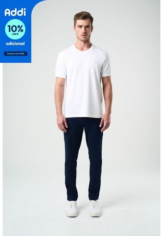 Pantalón Chino Italo Para Hombre Semifitted Pantalón Chino Italo Para Hombre Semifitted Azul Oscuro 34 VÉLEZ Vélez