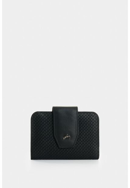 Billetera De Cuero Grabado Para Mujer Hiedra Billetera De Cuero Grabado Para Mujer Hiedra Negro VÉLEZ