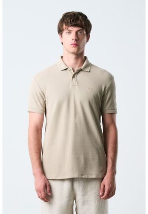 Polo Manga Corta Essential Para Hombre Textura Polo Manga Corta Essential Para Hombre Textura Kaky L VÉLEZ