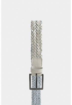 Cinturón Unifaz De Cuero Trenzado Para Hombre Punta Espada Cinturón Unifaz De Cuero Trenzado Para Hombre Punta Espada Blanco 40 VÉLEZ