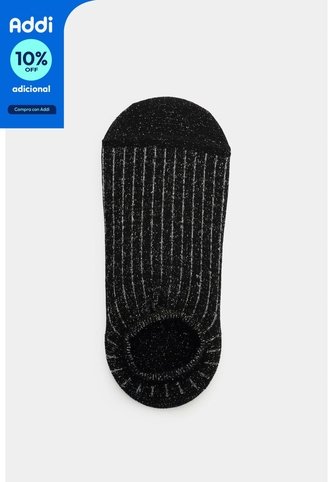 Calcetines Tipo Baleta En Algodón Con Lúrex Para Mujer Savia Calcetines Tipo Baleta En Algodón Con Lúrex Para Mujer Savia Negro XS VÉLEZ Vélez