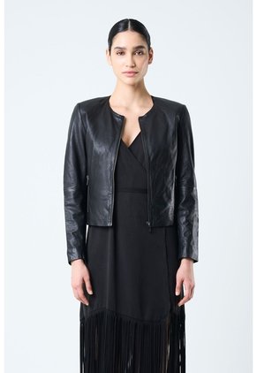 Chaqueta De Cuero Para Mujer Denver Chaqueta De Cuero Para Mujer Denver Negro M VÉLEZ