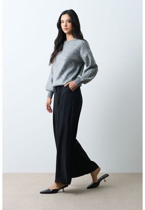 Sweater Tejido Oversized Para Mujer Nácar Sweater Tejido Oversized Para Mujer Nácar Gris S VÉLEZ