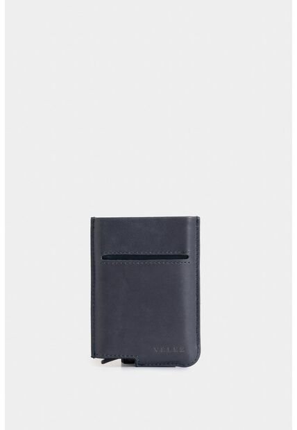 Porta Documentos De Cuero Miniwallet Porta Documentos De Cuero Miniwallet Azul Oscuro VÉLEZ