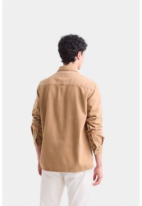 Sobrecamisa Duna Manga Larga De Algodón Para Hombre Bolsillo En Cuero Sobrecamisa Duna Manga Larga De Algodón Para Hombre Bolsillo En Cuero Kaky S VÉLEZ