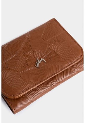 Billetera Colory De Cuero Para Mujer Grabado Placa Palmeras Billetera Colory De Cuero Para Mujer Grabado Placa Palmeras Miel Vélez