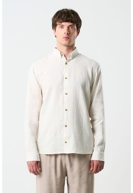 Camisa Manga Larga Semi Fitted Para Hombre Roma Camisa Manga Larga Semi Fitted Para Hombre Roma Arena XXL VÉLEZ