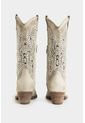 Botas Texanas Castelo De Cuero Para Mujer Apliques Metálicos de Vélez