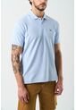Polo Manga Corta Essential Para Hombre Textura Polo Manga Corta Essential Para Hombre Textura Azul Claro L VÉLEZ de Vélez