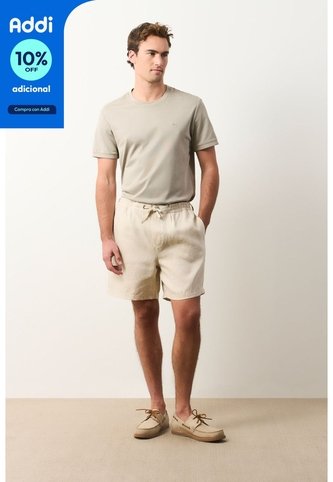Bermuda En Lino Para Hombre Bélgica Bermuda En Lino Para Hombre Bélgica Arena 36 VÉLEZ Vélez