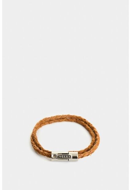 Manilla De Cuero Trenzado Para Hombre Sienna Manilla De Cuero Trenzado Para Hombre Sienna Miel VÉLEZ