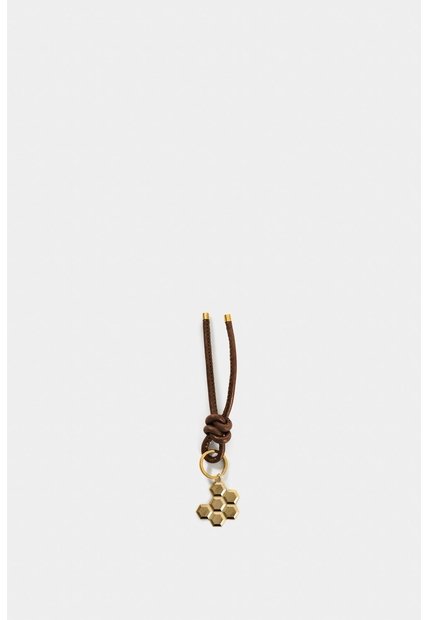 Llavero Terra De Cuero Folia Para Mujer Dije Panal Llavero Terra De Cuero Folia Para Mujer Dije Panal Bronce VÉLEZ