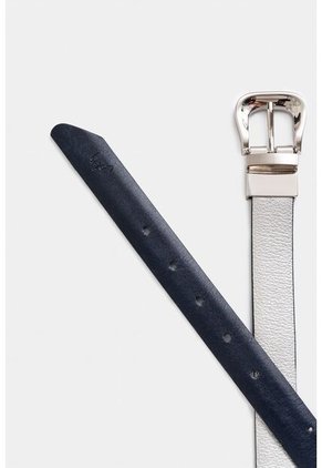 Cinturón Doble Faz Black Libertad De Cuero Grano Plata Cinturón Doble Faz Black Libertad De Cuero Grano Plata M VÉLEZ