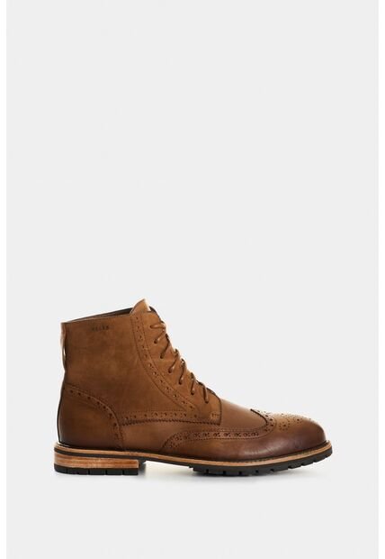 Botas De Cuero Gamuzado Y Liso Para Hombre Gael Botas De Cuero Gamuzado Y Liso Para Hombre Gael Miel 46 VÉLEZ