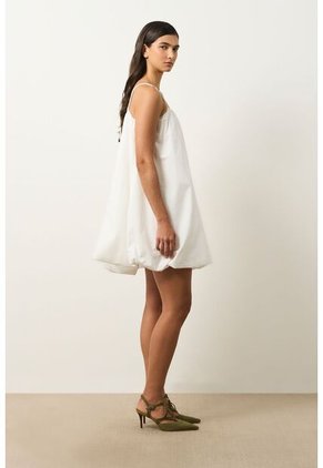 Vestido Mini Balloon Para Mujer Eos Vestido Mini Balloon Para Mujer Eos Crema 12 VÉLEZ