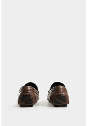 Mocasines Oporto De Cuero Para Hombre Efecto Tamponado Mocasines Oporto De Cuero Para Hombre Efecto Tamponado Cafe 40 VÉLEZ