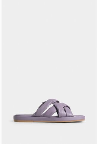Sandalia Plana Bacopa De Cuero Para Mujer Straps Acolchados Sandalia Plana Bacopa De Cuero Para Mujer Straps Acolchados Lila 37 Vélez Vélez
