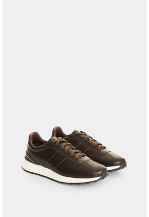 Tenis En Cuero Para Hombre Terra Tenis En Cuero Para Hombre Terra Cafe 44 VÉLEZ