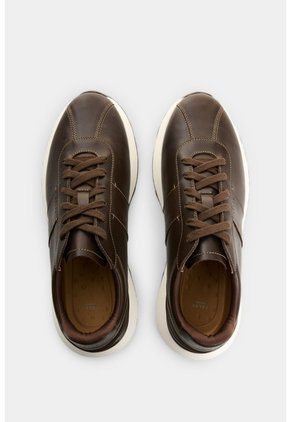 Tenis En Cuero Para Hombre Terra Tenis En Cuero Para Hombre Terra Cafe 44 VÉLEZ