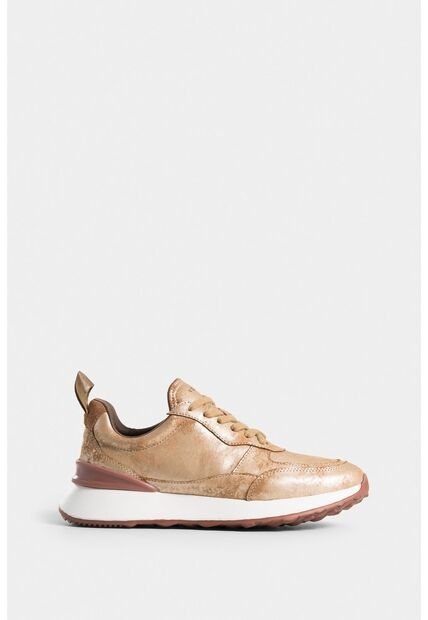 Tenis Aurora De Cuero Folia Para Mujer Detalle Contraste Tenis Aurora De Cuero Folia Para Mujer Detalle Contraste Dorado 37 Vélez