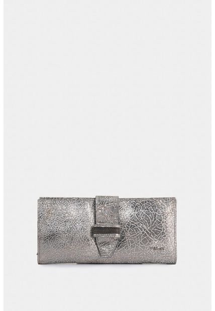 Porta Chequera Nudo De Cuero Folia Para Mujer Efecto Craquelado Porta Chequera Nudo De Cuero Folia Para Mujer Efecto Craquelado Plata Vélez