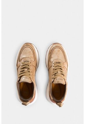 Tenis Aurora De Cuero Folia Para Mujer Detalle Contraste Tenis Aurora De Cuero Folia Para Mujer Detalle Contraste Dorado 37 Vélez