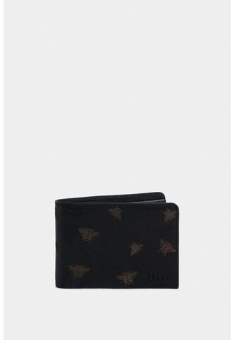 Billetera Hibiscus De Cuero Para Hombre Grabado Abeja Billetera Hibiscus De Cuero Para Hombre Grabado Abeja Negro VÉLEZ Vélez