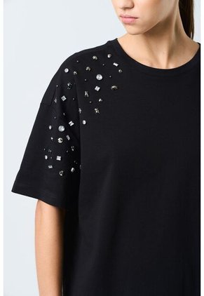 Camiseta Manga Corta Ocaso Para Mujer Cristales Camiseta Manga Corta Ocaso Para Mujer Cristales Negro S VÉLEZ