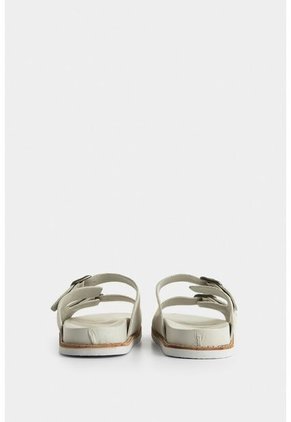 Sandalia Plana Tapir De Cuero Para Hombre Correas Graduables Sandalia Plana Tapir De Cuero Para Hombre Correas Graduables Blanco 39 Vélez