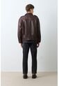 Chaqueta Bomber De Cuero Para Hombre Meridian Chaqueta Bomber De Cuero Para Hombre Meridian Cafe XXXL VÉLEZ de Vélez