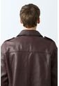 Chaqueta Bomber De Cuero Para Hombre Meridian Chaqueta Bomber De Cuero Para Hombre Meridian Cafe XXXL VÉLEZ de Vélez