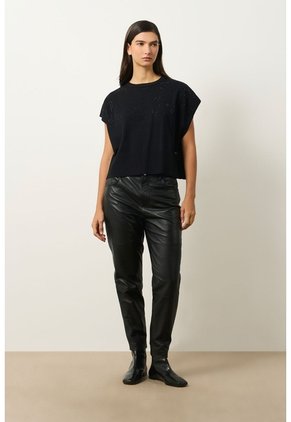 Top Tejido Atacama Para Mujer Oversized Top Tejido Atacama Para Mujer Oversized Negro L VÉLEZ