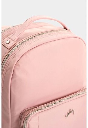 Morral Púrpura De Lona Para Mujer Manija Cuero Morral Púrpura De Lona Para Mujer Manija Cuero Rosado VÉLEZ