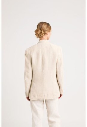 Blazer Aurora En Lino Para Mujer Fit Holgado Blazer Aurora En Lino Para Mujer Fit Holgado Arena L VÉLEZ