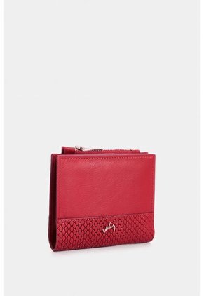 Billetera De Cuero Grabado Para Mujer Golden Billetera De Cuero Grabado Para Mujer Golden Rojo VÉLEZ