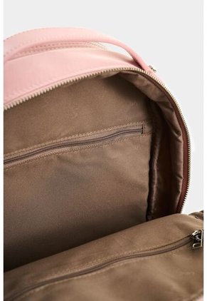 Morral Púrpura De Lona Para Mujer Manija Cuero Morral Púrpura De Lona Para Mujer Manija Cuero Rosado VÉLEZ