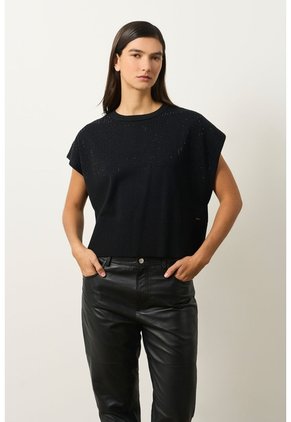 Top Tejido Atacama Para Mujer Oversized Top Tejido Atacama Para Mujer Oversized Negro L VÉLEZ