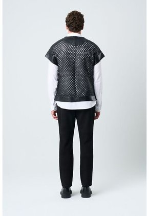 Camisilla Orion De Cuero Para Hombre Tejida Camisilla Orion De Cuero Para Hombre Tejida Negro XL VÉLEZ