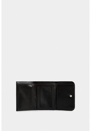 Billetera Colory De Cuero Para Mujer Grabado Placa Palmeras Billetera Colory De Cuero Para Mujer Grabado Placa Palmeras Negro VÉLEZ