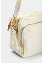 Manos Libres En Lona Y Cuero Para Mujer Square Manos Libres En Lona Y Cuero Para Mujer Square Blanco VÉLEZ de Vélez
